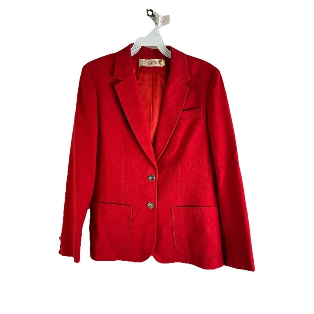 Vintage 70s Pendleton Wool Two Button Blazer Jack… - image 1